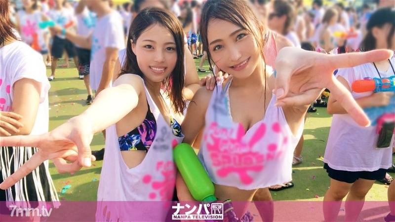 GANA-2143 Fa ● Fa ● Splash Nampa！帕里西聚集的浸泡節日！如果你花很多時間，你可以和一個gal一起喝酒！如果你把它帶到酒店開車送它